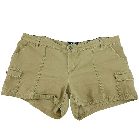 North Face Womens Cargo Shorts Tan Size 